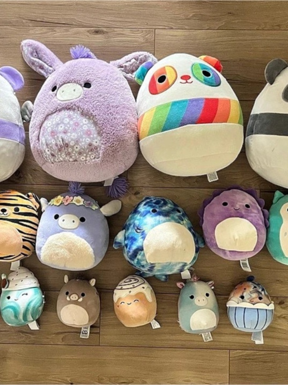 Squishmallows Assorted Plush Toy Lot Multicolor & Purple